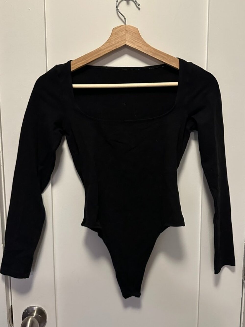 NWT Black Cotton Bodysuit LA Apparel - Size S